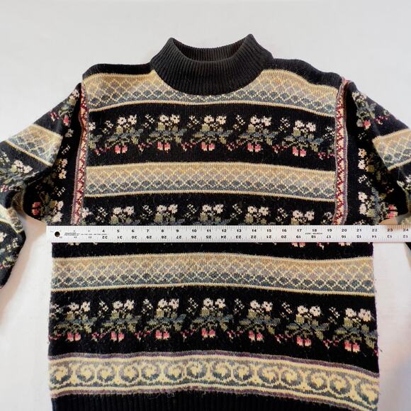 The Import Workshop Sweater Woman's L Needlepoint Style Knit Wool Blend Vintage - Picture 8 of 10